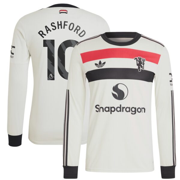 Manchester United EPL Third Authentic Shirt 2024-25 - Long sleeve with Rashford 10 printing